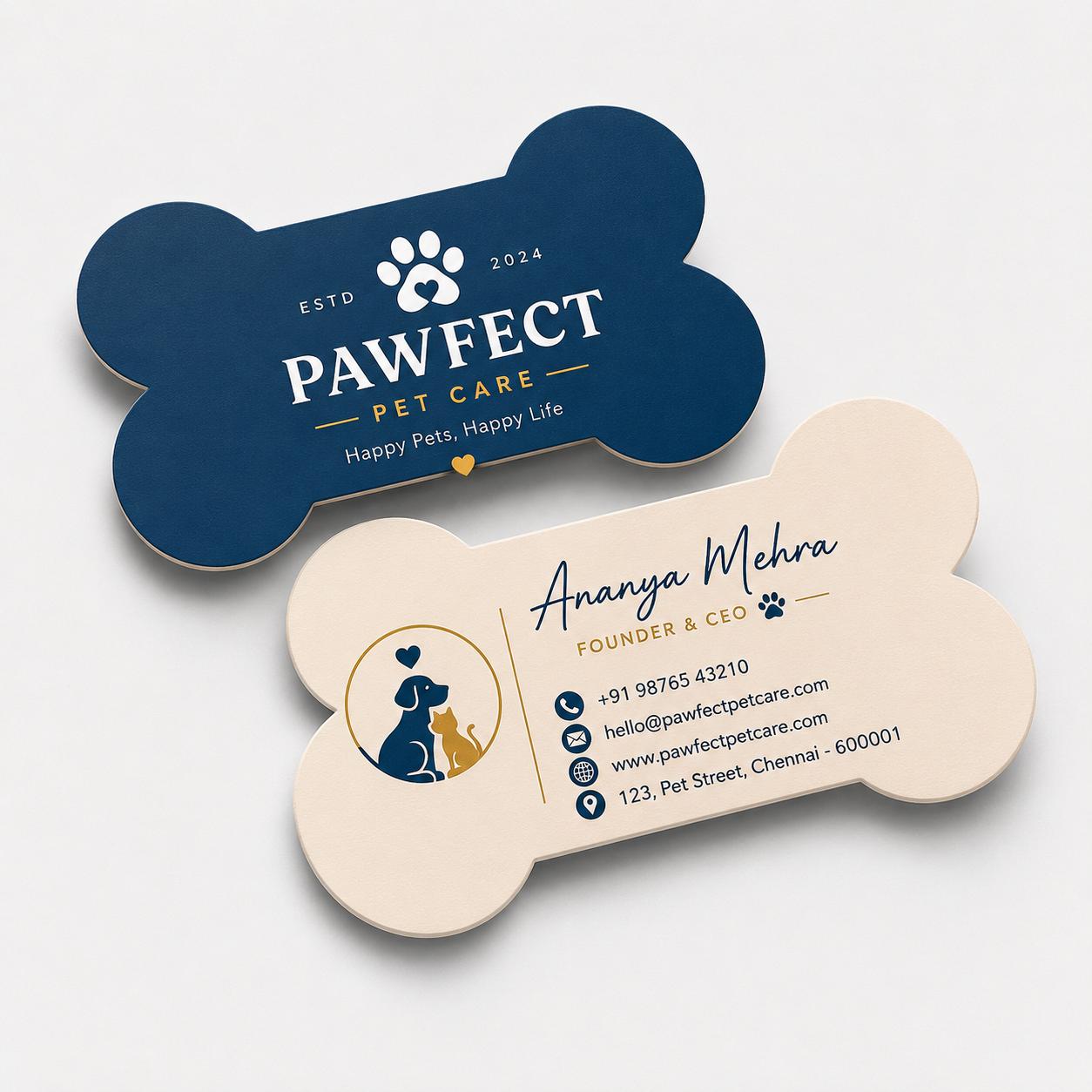 Custom Shape Business Card